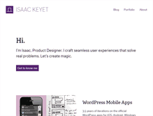 Tablet Screenshot of isaackeyet.com